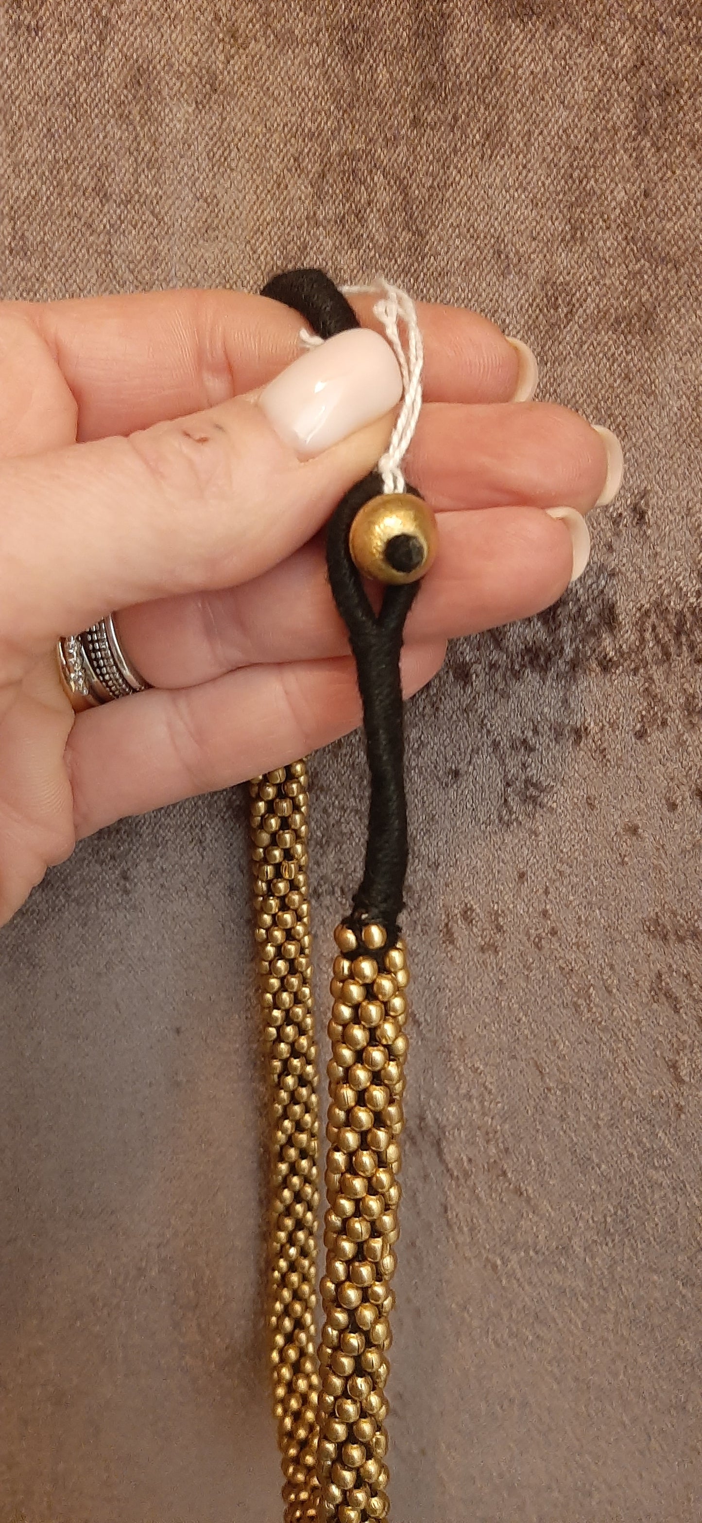 BJ - Collana palline - brass