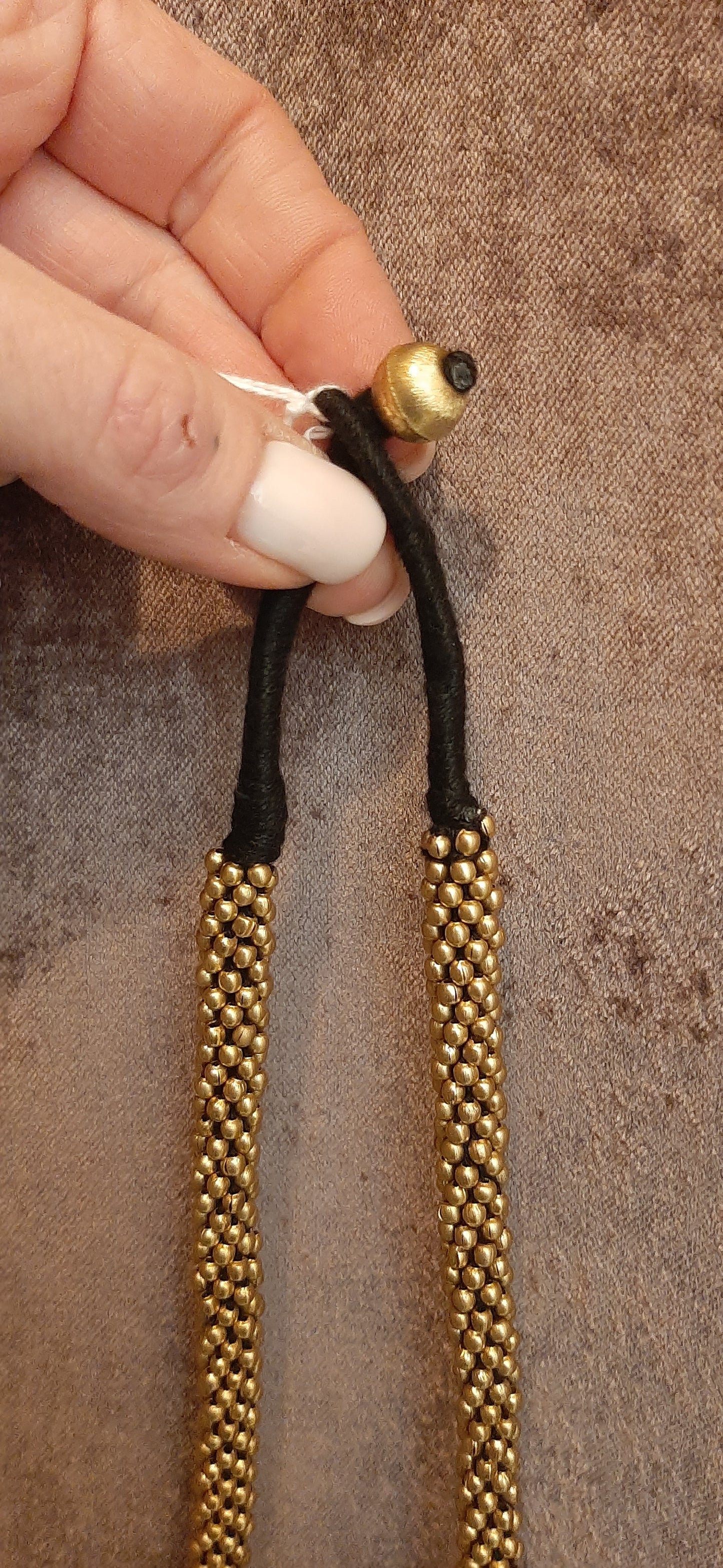 BJ - Collana palline - brass