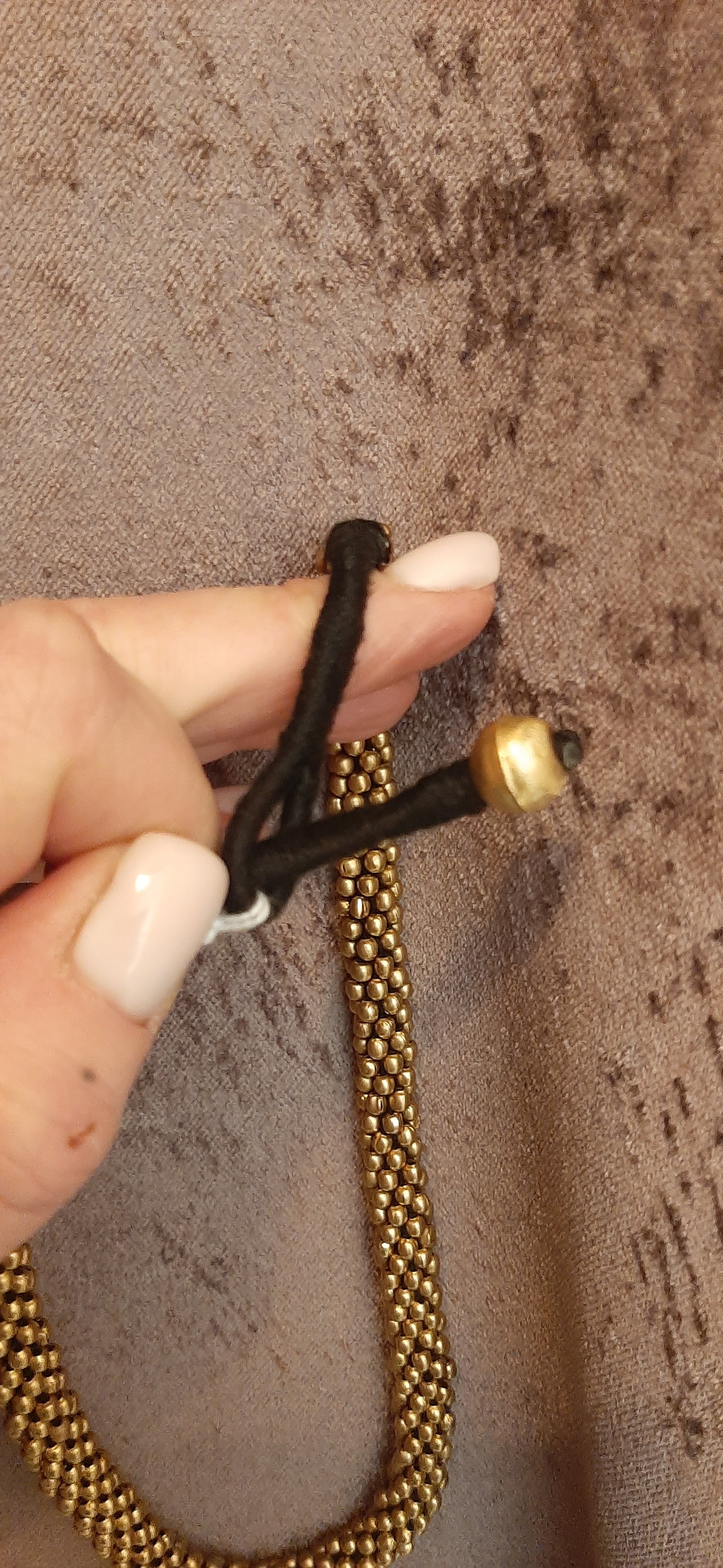 BJ - Collana palline - brass