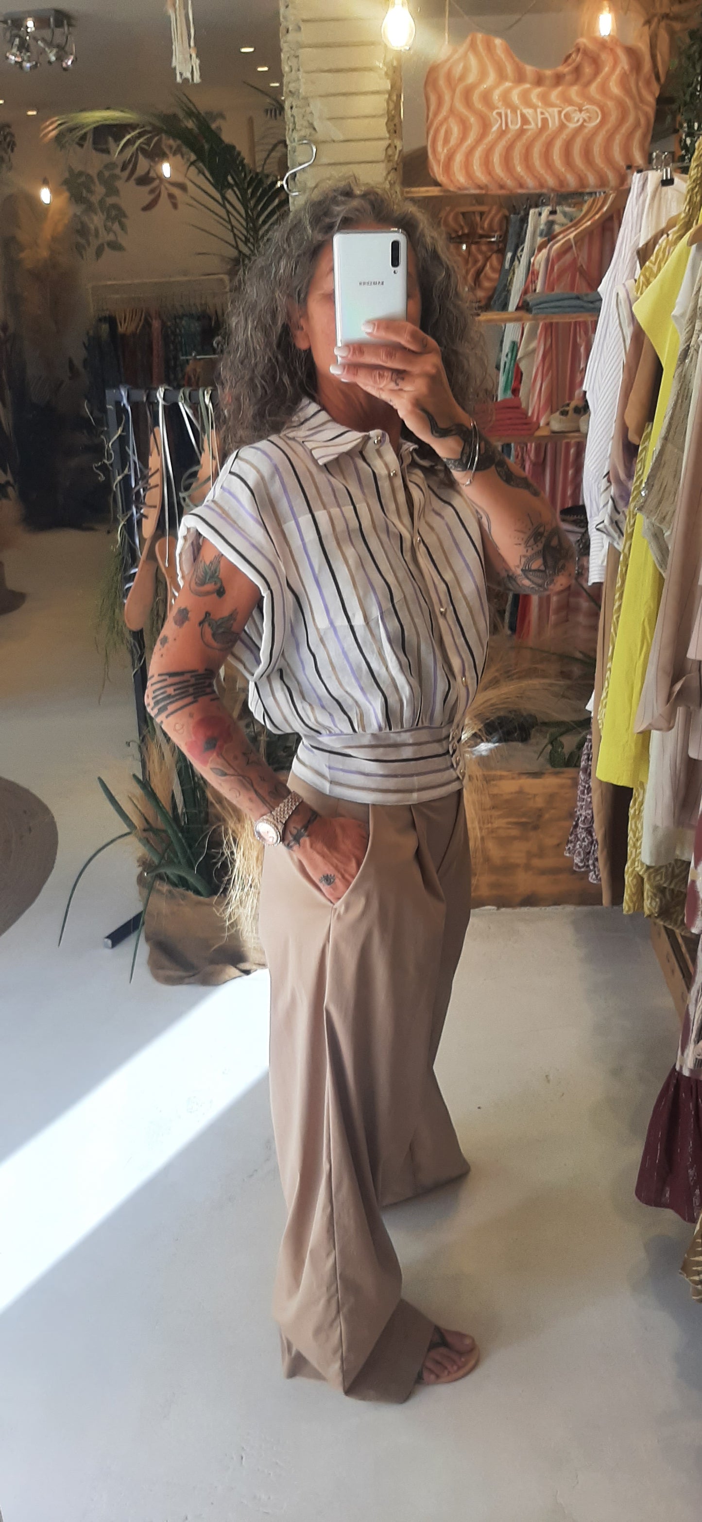 JJ - Camicia con bottoni stripes - CA182