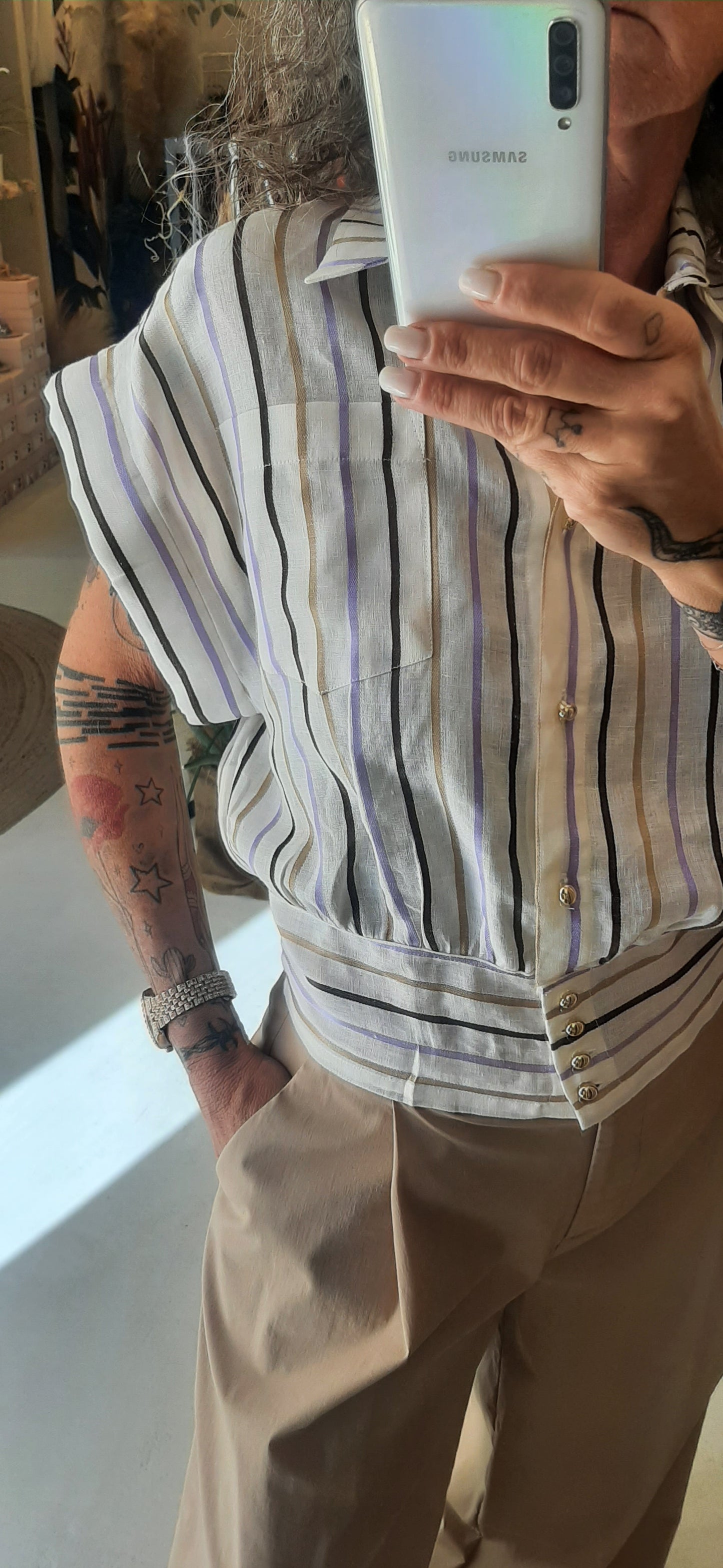 JJ - Camicia con bottoni stripes - CA182