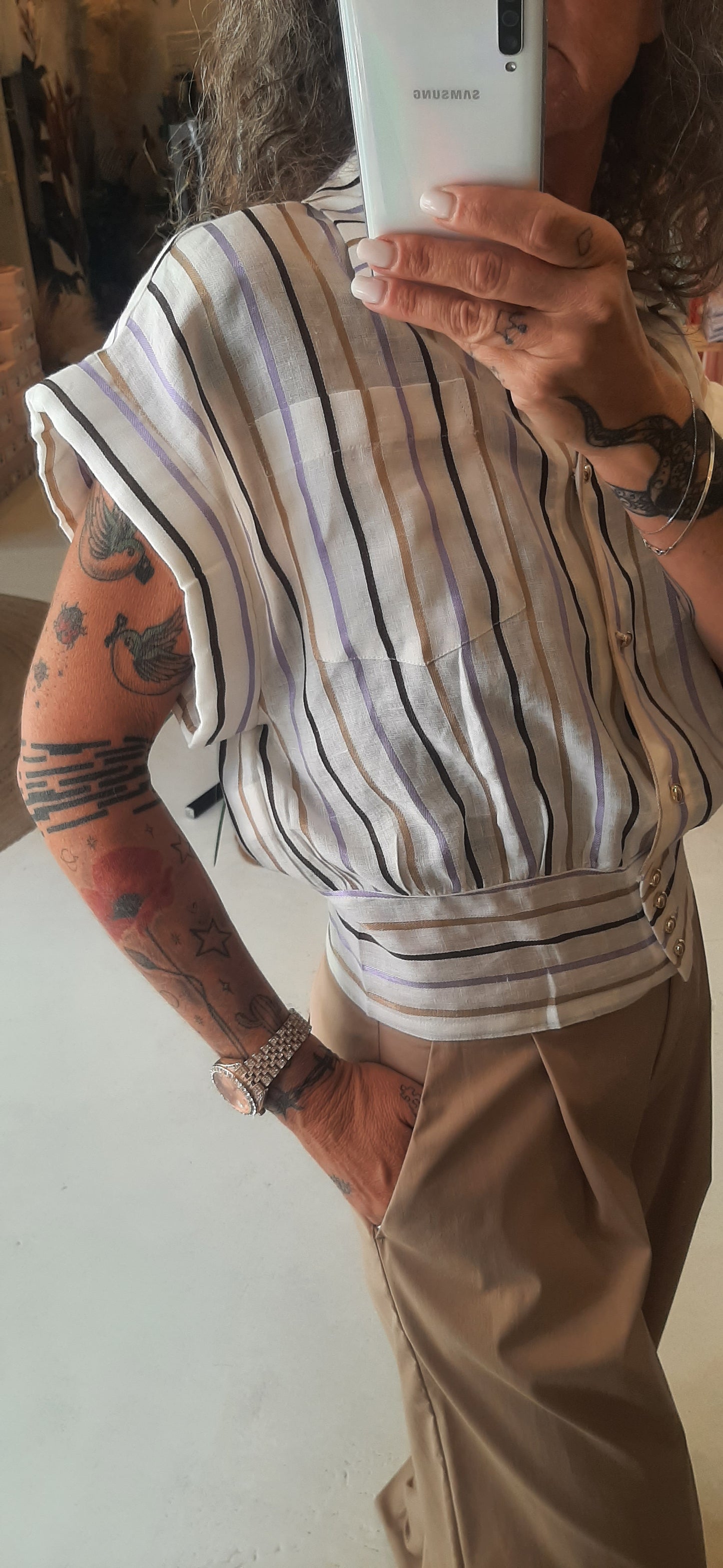JJ - Camicia con bottoni stripes - CA182