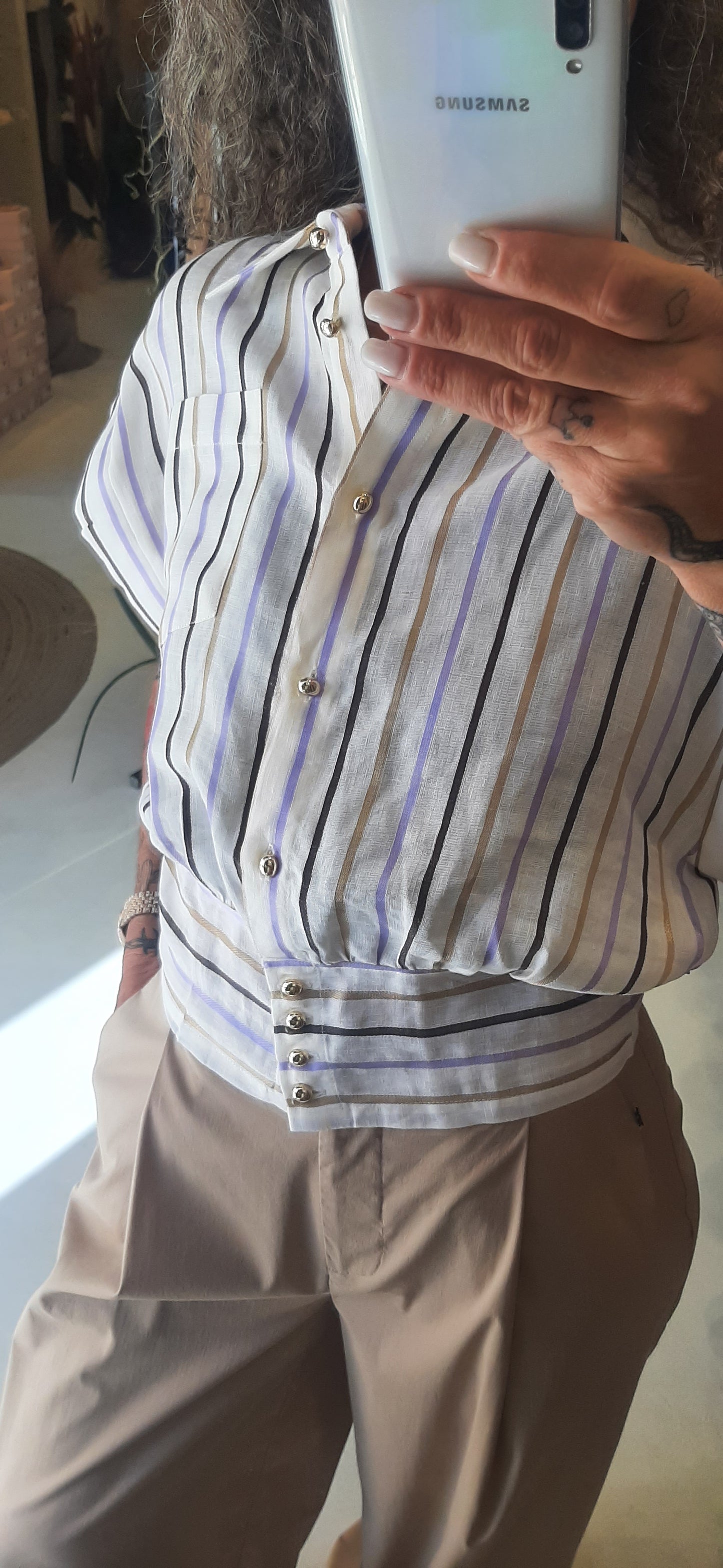 JJ - Camicia con bottoni stripes - CA182