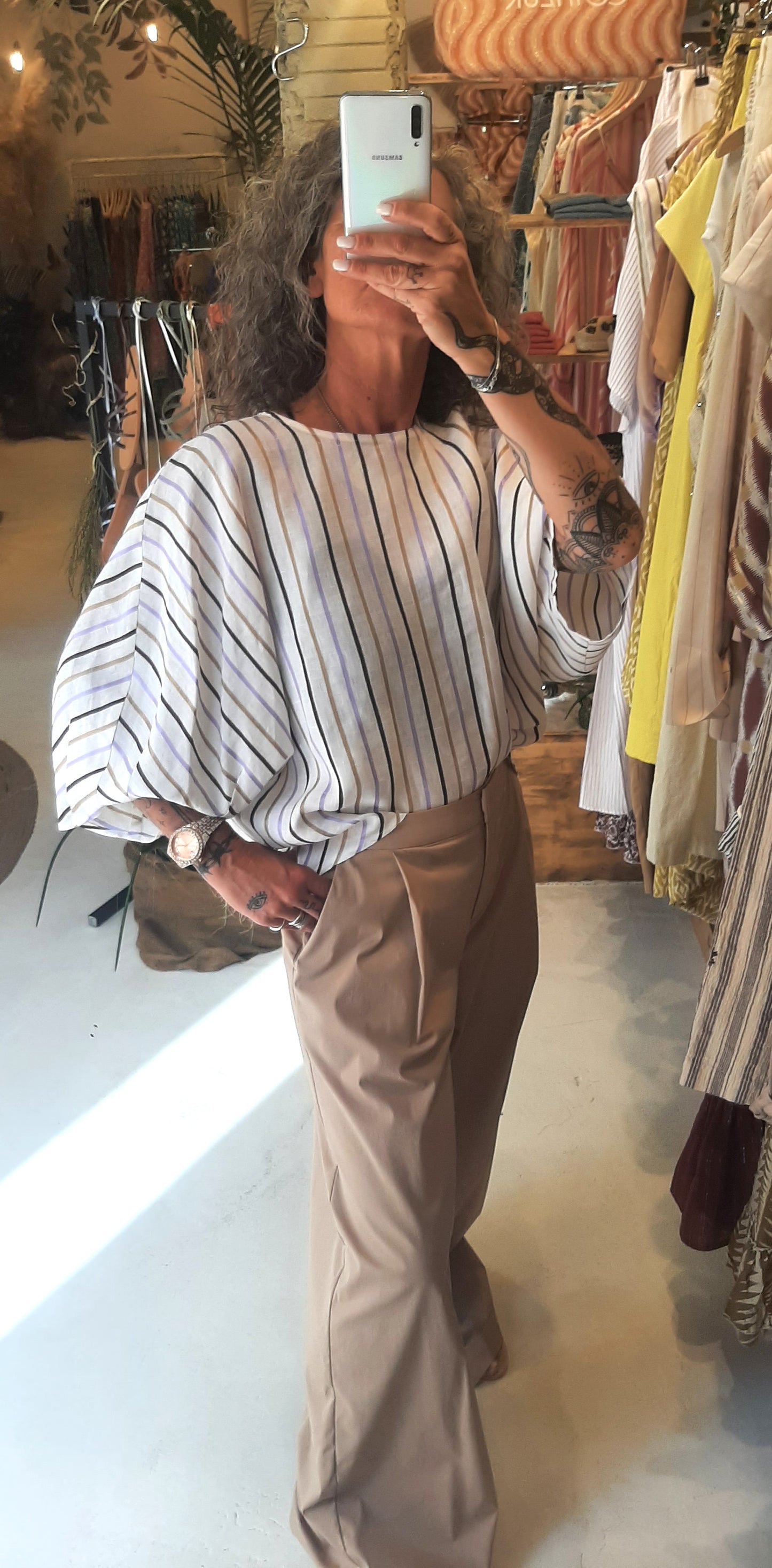 JJ - Blusa manica stripes - BL183