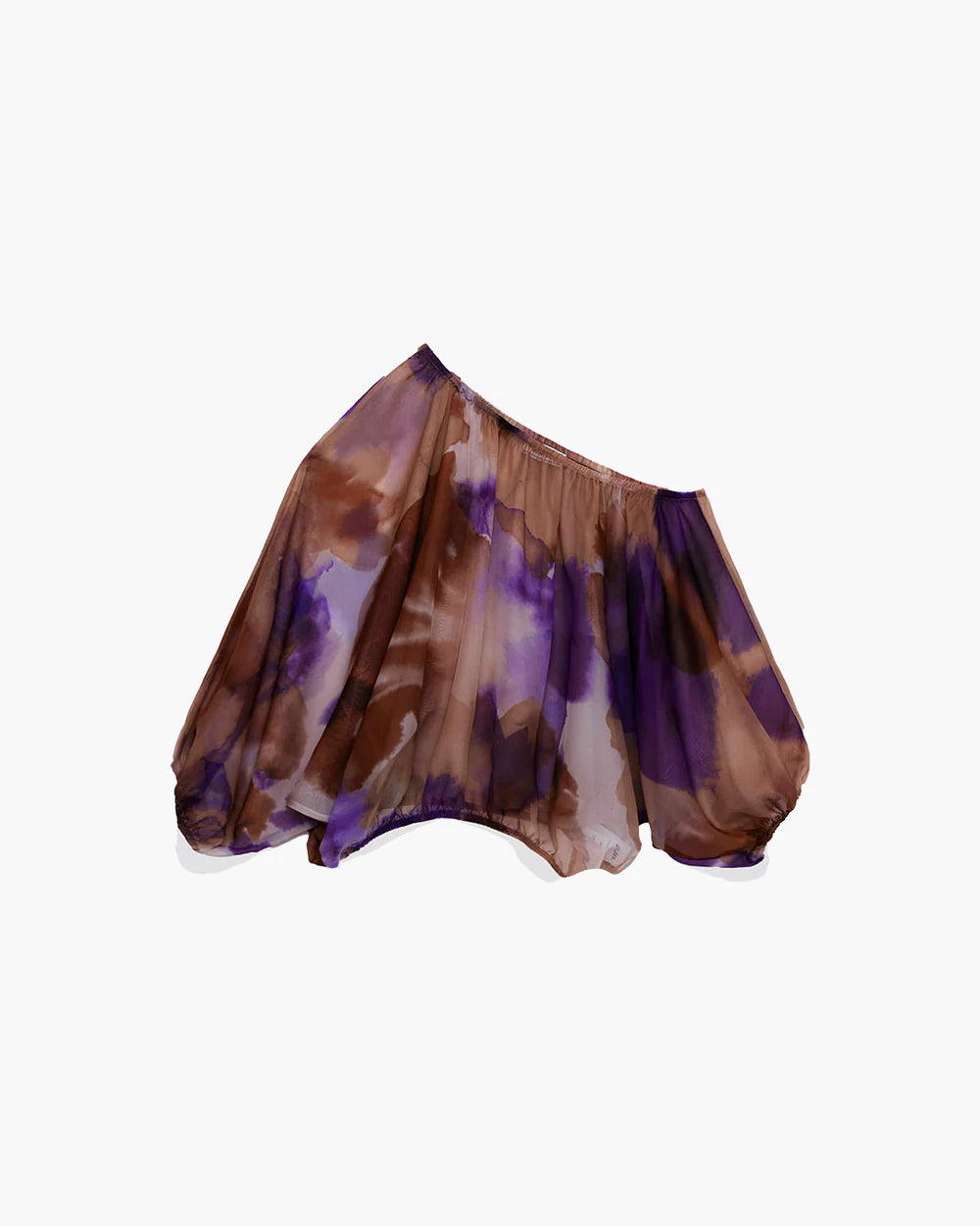 JJ - Blusa fantasia painting - viola/cammello BL309
