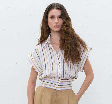 JJ - Camicia con bottoni stripes - CA182