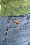 GYPSY - Jeans con orlo all'uncinetto - denim KISURU