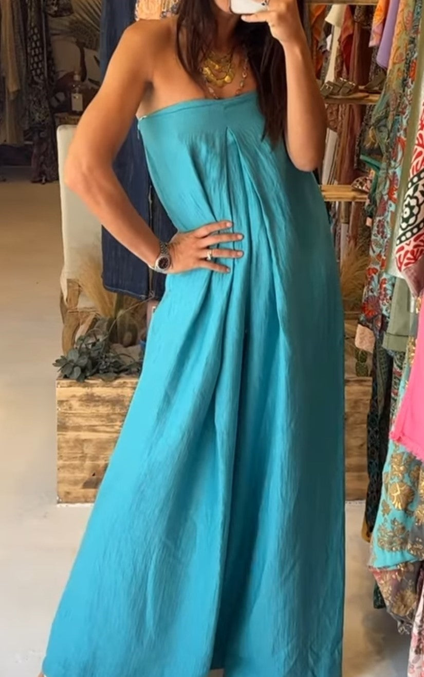 JJ - Jumpsuit senza spallina - Baltico TU136