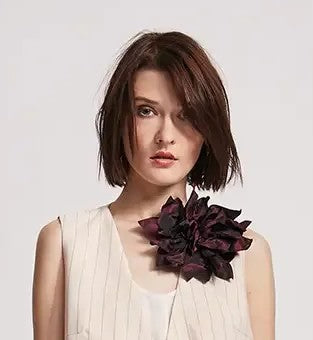 KK - Spilla fiore taffeta