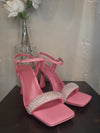 Sandalo con tacco pink