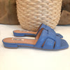 BIBI LOU - Sandalo flat - denim azzurro 760Z10VK