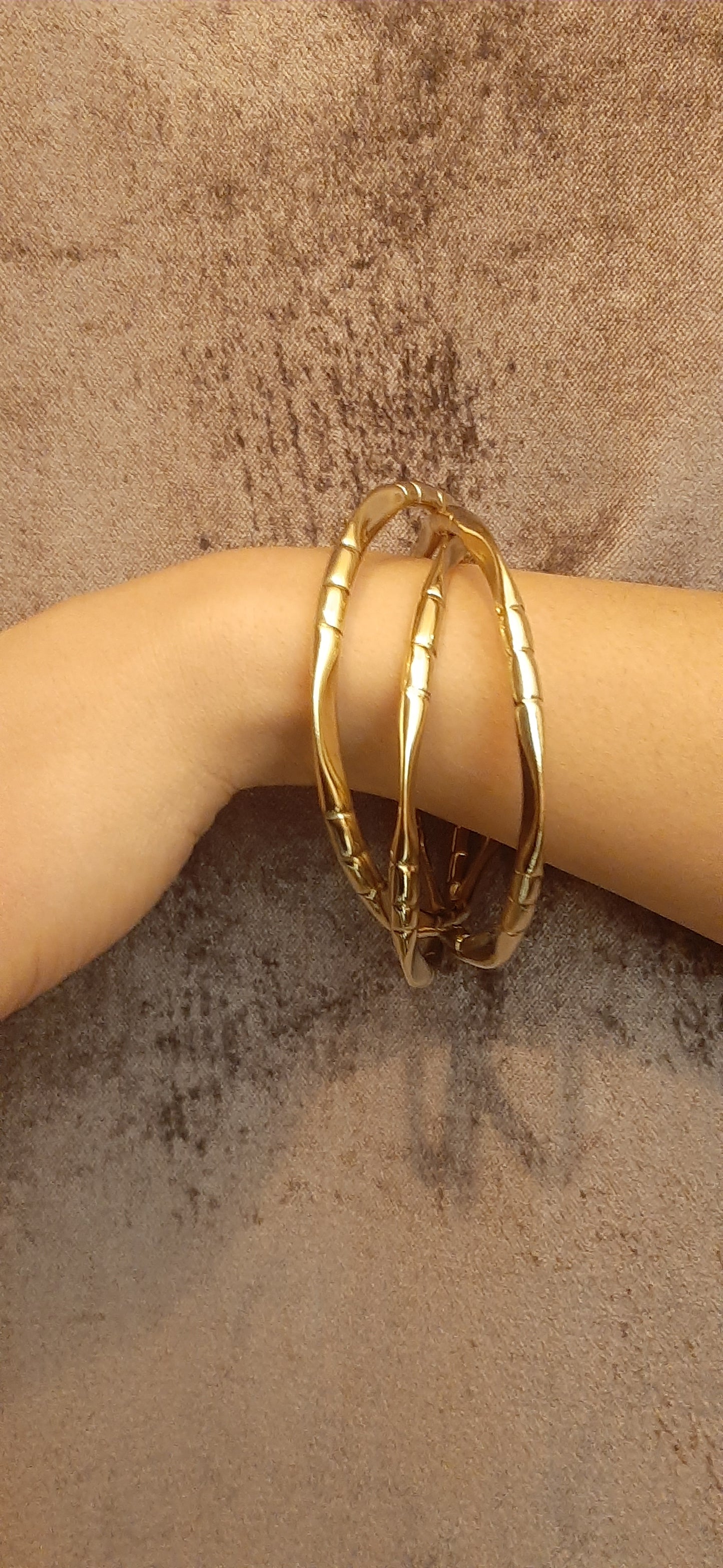 BJ - Bracciale rigido 3 pezzi - brass