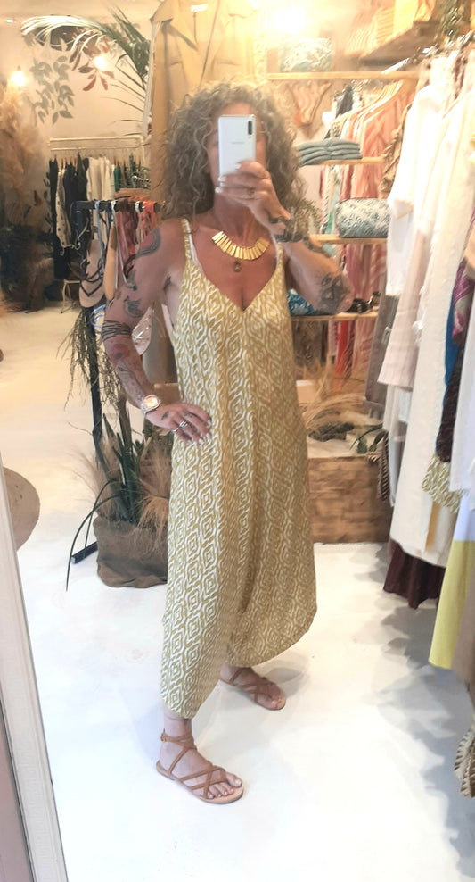 NM - Jumpsuit con spallina regolabile - geometric
