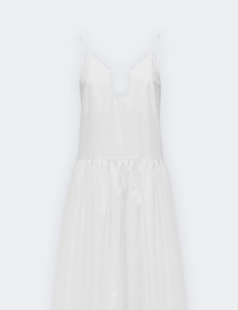 JJ - Abito smanicato in cotone - white AB129