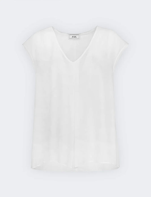 JJ - Blusa con manica scesa - BL298 bianco