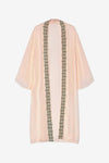 GYPSY - Kimono lungo a pannelli trasparenti - avorio FIXIM