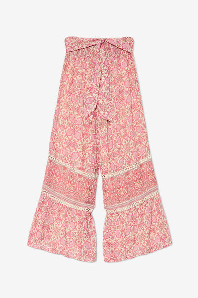 GYPSY - Pantaloni ampi stampati - rosa SAORI