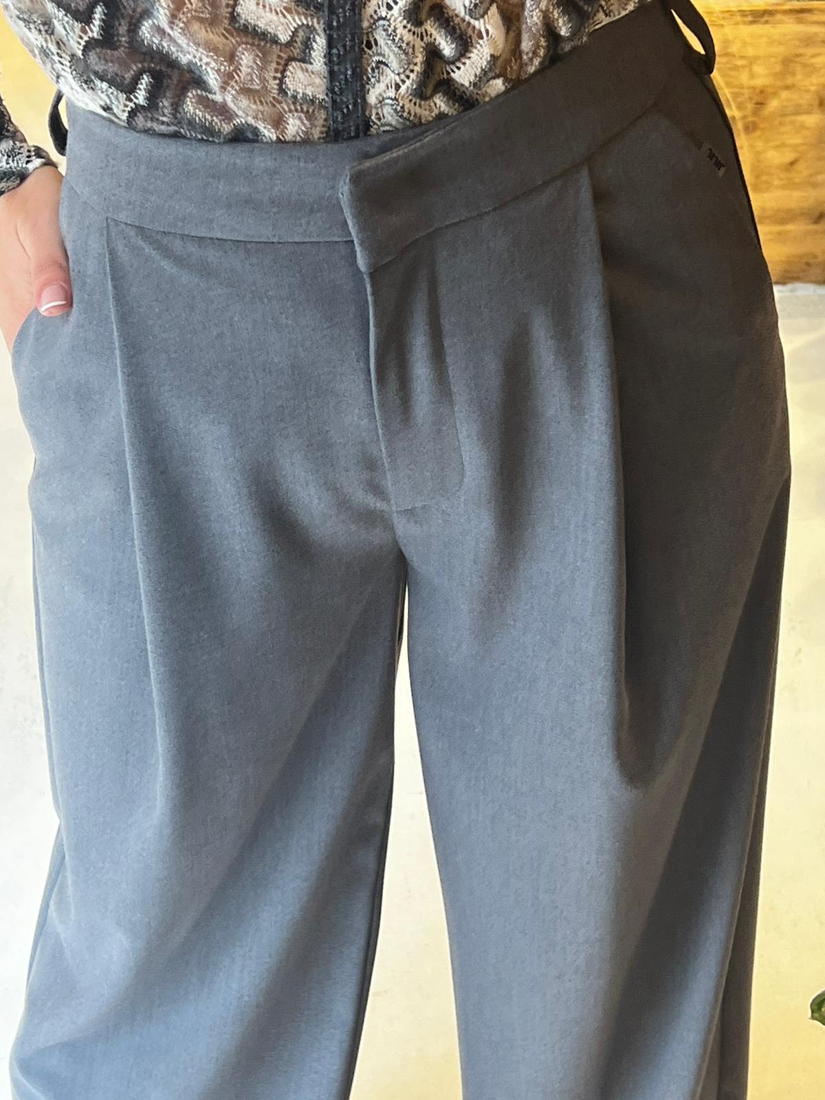 JJ - Pantalone a palazzo - grigio PA014