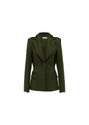 JIJIL - Blazer monopetto gessato - verdone GI129