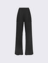 JJ - Pantalone palazzo con tasche effetto trasparente - nero PA121