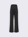 JJ - Pantalone palazzo con tasche effetto trasparente - nero PA121