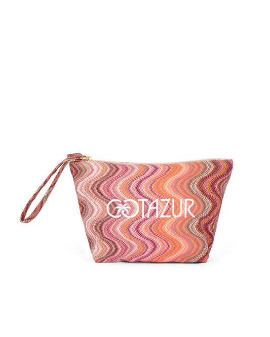 CT - Pochette mare in tela di cotone - fluid rosa 0125