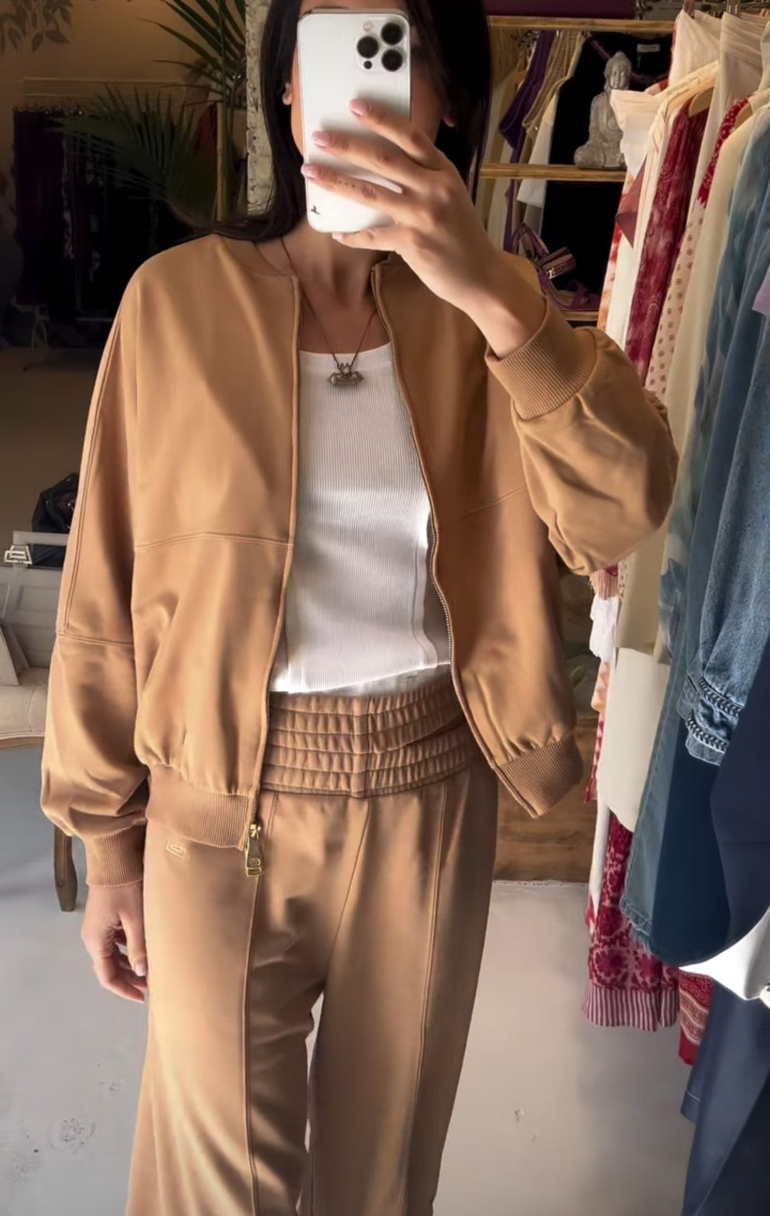 JJ - Pantalone garzato - cammello PA085