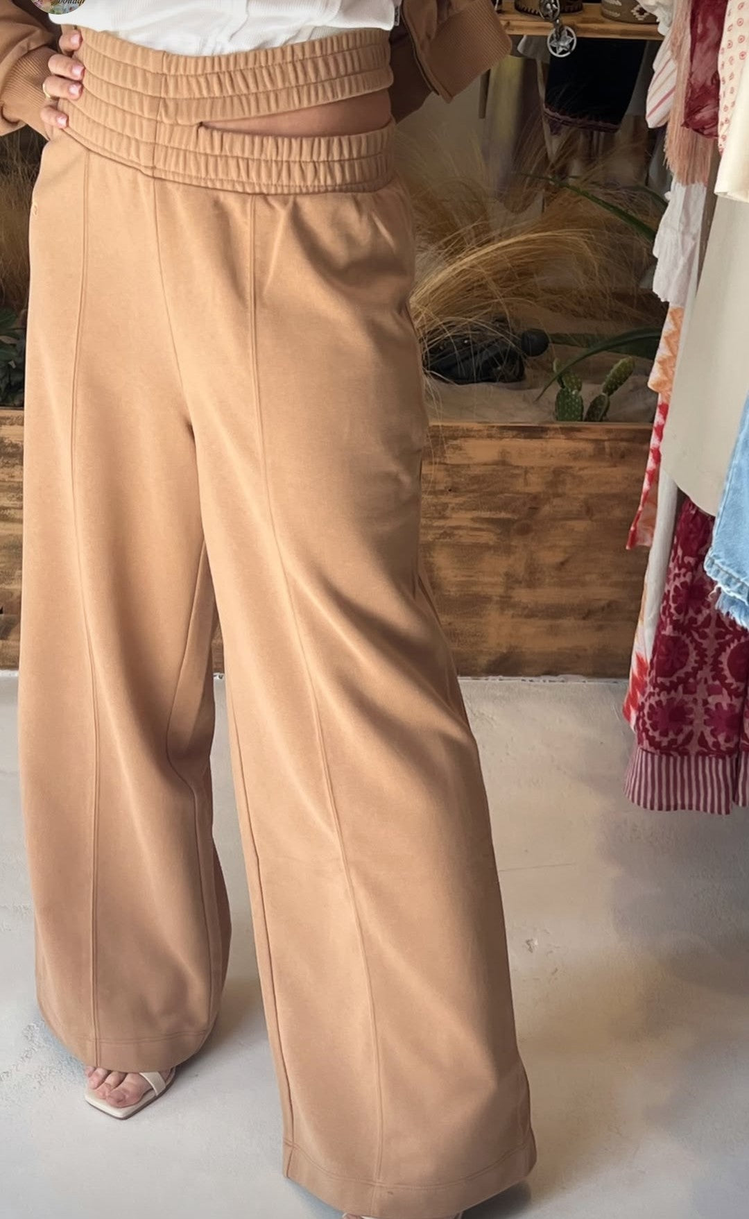 JJ - Pantalone garzato - cammello PA085