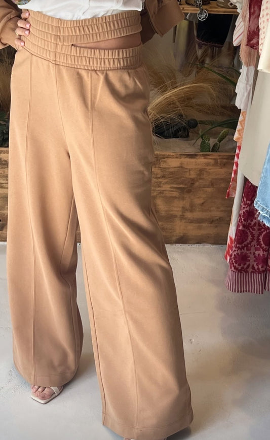 JJ - Pantalone garzato - cammello PA085