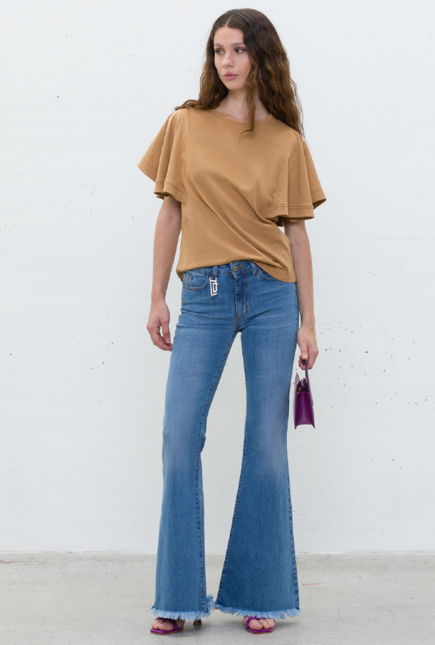 JJ - Jeans a zampa sfrangiato - denim PJ100
