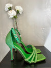 Sandalo con strass green